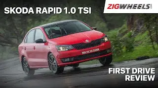 Skoda Rapid 1.0 TSI Review | Is The Smaller ⛽  Petrol Still Rapid? | ZigWheels.com