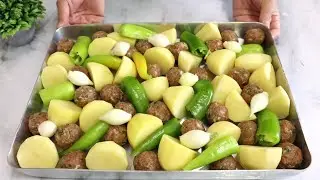 BU GERÇEK LEZZETİ DENEMEDİNİZ Mİ? 👌 FIRINDA PATATESLİ KÖFTE TARİFİ 😋 Pratik ve Lezzetli Yemek Tarifi