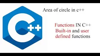 Area of circle using functions in C++