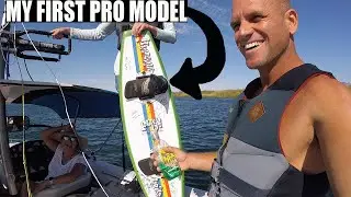 I Ride My First Pro Model from The Nineteen Hundreds!  Behind a 1997 Sport Nautique!