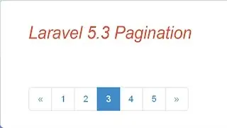 laravel 5.3 pagination with bootstrap