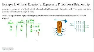 Pre-Algebra 3-4: Describe Proportional Relationships - Constant of Proportionality