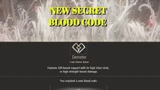 Code Vein Secrets Blood Codes/Demeter/warrior Locations guide