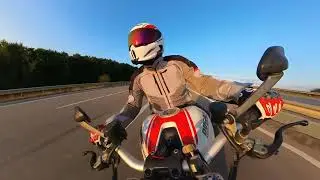 Riding a Ducati Monster 1200s