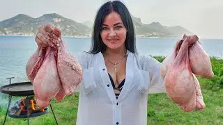 I Cook Tender Lamb Eggs on the Sunny Beach! A sea of Taste and Enjoyment
