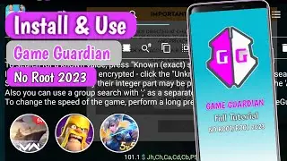 How to Install & Use Game Guardian apk without root 2023