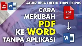 cara mengubah pdf ke word di laptop