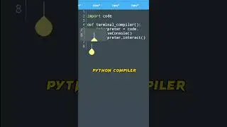 Make your own python compiler 🐍|  python  #shorts #programming    #python #coding