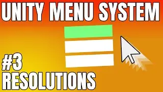 How To Set Resolution in Unity - Complete Unity Menu System