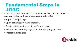 JDBC Tutorial - Part 1: Steps to Connect Database with Java