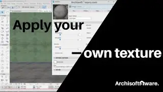 Archicad tutorial - How to apply your own texture in Archicad