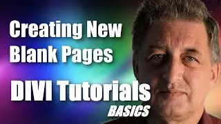 #08 DIVI Theme Tutorial for Beginners -  Creating New Blank DIVI Pages