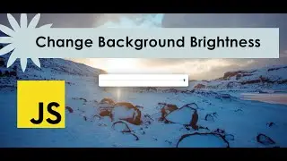 Change Background Brightness Using a Range Slider | HTML CSS  SASS & JS