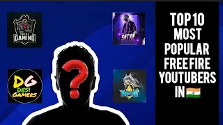 Free Fire के Top 10 MOST POPULAR Youtubers In India🇮🇳 | Garena Free Fire Max