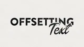 Illustrator CC CS6 Tutorial - Offsetting Text