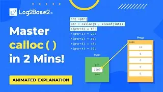 calloc in c | How does calloc work | Visualizing Pointers in C | Learn Programming in Animated Way