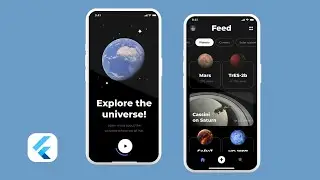 Flutter UI || Space App UI Flutter