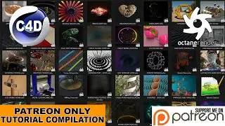 Compilation of 64 Hours of Cinema 4D Tutorials for Patrons.