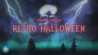 Retro Halloween | Stream Overlay | By Kudos