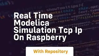 Real time modelica simulation tcp ip on raspberry