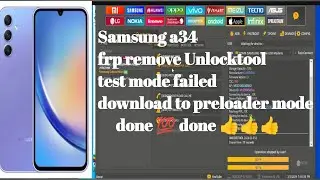 Samsung a34 5g frp remove Unlocktool 
