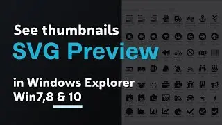 SVG icon thumbnails preview in Windows Explorer