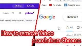 How to remove yahoo from chrome search bar