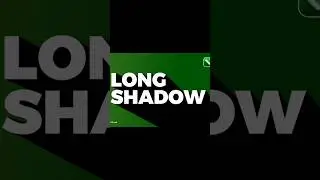 Learn how to create the "long shadow" effect for your text effect. #short #beginners #texteffect #3d