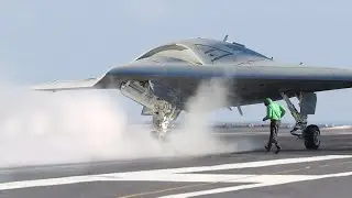 US Testing its Gigantic Drone on US Aircraft Carrier