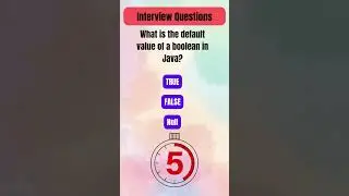 Java Interview Quiz: #7 Test Your Knowledge | 5-Second Challenge! 🚀 #interview #interviewquestions