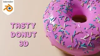 Realistic Tasty Donut Animation Showcase - Blender