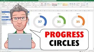 How to Create Dynamic Progress Circle Charts in Excel