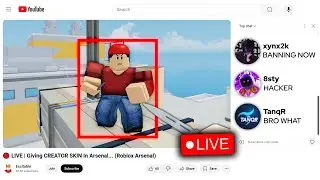 I Pretended To HACK And Got BANNED LIVE… (Roblox Arsenal)