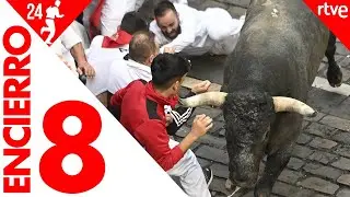 ÚLTIMO ENCIERRO de San Fermín 2024 | Toros de Miura