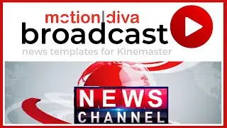 Motion Diva Broadcast News Templates for Kinemaster  motion graphics and virtual studio