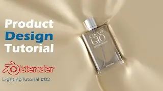 Blender Product visualization, | Perfume Bottle Tutorial, | blender lighting tutorial 02