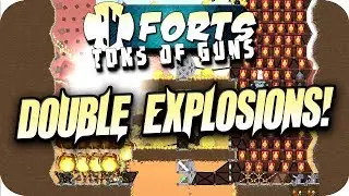 Forts 3v3 Multiplayer Gameplay Double Explosions!