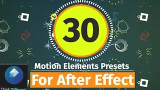 30 Motion Elements Presets Pack For After Effect