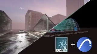 Zaha Hadid type building ArchiCAD + LumiON | timelapse