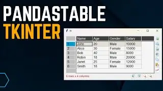 PandasTable + Tkinter: Creating Interactive Data Tables