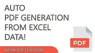 One Click - Excel Data To Multiple PDFs (No PowerApps Premium!) - Demonstration