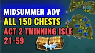 ALL 150 Chest Locations - Twinning Isle - Midsummer Island Adventure Golden Apple Arc