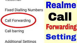 Realme call forwarding setting।call Forwarding setting।realme me call forwarding setting kaise kare