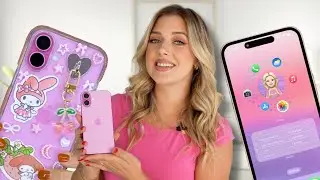 Customizing My Pink iPhone 16 with iOS 18 + DIY Aesthetic Phone Case! 💖📱