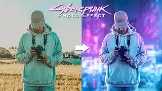 Cyberpunk Effect in Photoshop - Glow Effect in Photoshop - Photoshop Effects - Photoshop Compositing