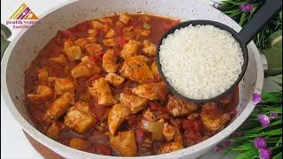 Cook chicken and rice this way, the result is amazing and delicious! Easy and Quick Recipe.