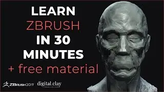 Learn Zbrush in 30 minutes - Zbrush Sculpting Basics