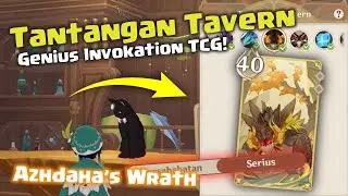 CARA MENGALAHKAN AZHDAHA! TANTANGAN TAVERN | Genshin Impact TCG