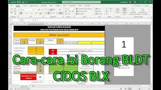 Cara-cara mengisi Borang BLDT