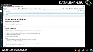 DATALEARN | DE - 101 | МОДУЛЬ 7-2-1 САМЫЙ МИНИМУМ PYTHON ДЛЯ SPARK (JUST ENOUGH PYTHON FOR SPARK)